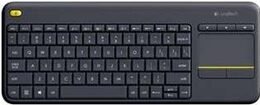 Klávesnice Logitech Wireless Keyboard K400 Plus, CZ/SK - černá (920007151)