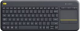 Klávesnice Logitech Wireless Keyboard K400 Plus, CZ/SK - černá (920007151)