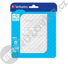 HDD ext. 2,5" Verbatim Store 'n' Go GEN2 1TB - bílý