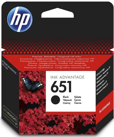Inkoustová náplň HP No. 651, 600 stran, originální - černá (C2P10AE)