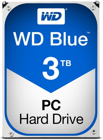 HDD 3,5" Western Digital Blue 3TB SATA III, 5400 ot/min, 64MB cache