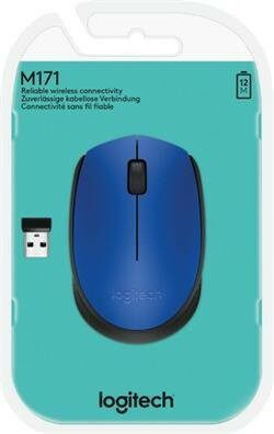 Myš Logitech Wireless Mouse M171 / optická / 2 tlačítka / 1000dpi - modrá (910004640)