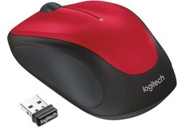 Myš Logitech Wireless Mouse M235 / optická / 3 tlačítka / 1000dpi - červená (910002496)