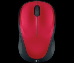 Myš Logitech Wireless Mouse M235 / optická / 3 tlačítka / 1000dpi - červená (910002496)