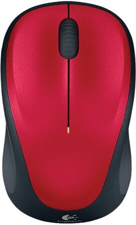 Myš Logitech Wireless Mouse M235 / optická / 3 tlačítka / 1000dpi - červená (910002496)