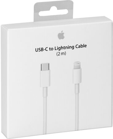 Kabel Apple USB-C/Lightning MFi, 2m - bílý (MKQ42ZMA)