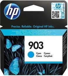 Inkoustová náplň HP 903, 315 stran - azurová originální (T6L87AE)
