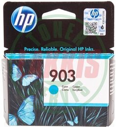 Inkoustová náplň HP 903, 315 stran - azurová originální (T6L87AE)