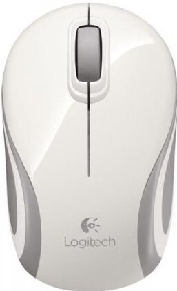 Myš Logitech Wireless Mini Mouse M187 / optická / 3 tlačítka / 1000dpi - bílá (910002735)