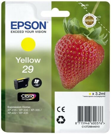 Inkoustová náplň Epson 29, 180 stran - žlutá