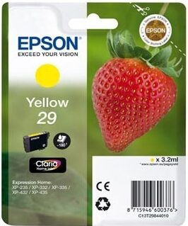 Inkoustová náplň Epson 29, 180 stran - žlutá