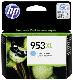 Inkoustová náplň HP 953XL 1600 stran - azurová originální (F6U16AE)