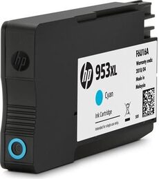 Inkoustová náplň HP 953XL 1600 stran - azurová originální (F6U16AE)