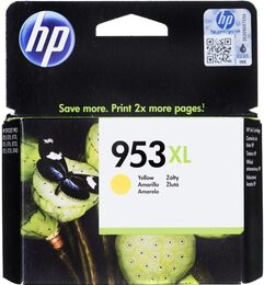 Inkoustová náplň HP 953XL 1600 stran - žlutá originální (F6U18AE)