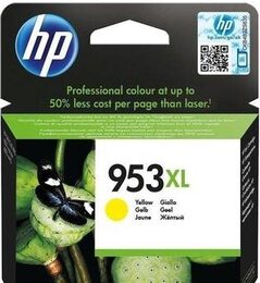 Inkoustová náplň HP 953XL 1600 stran - žlutá originální (F6U18AE)