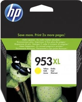 Inkoustová náplň HP 953XL 1600 stran - žlutá originální (F6U18AE)