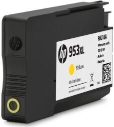 Inkoustová náplň HP 953XL 1600 stran - žlutá originální (F6U18AE)
