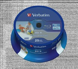 Disk Verbatim BD-R SL 25GB, 6x, 25-cake