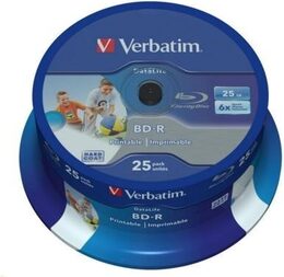 Disk Verbatim BD-R SL 25GB, 6x, 25-cake