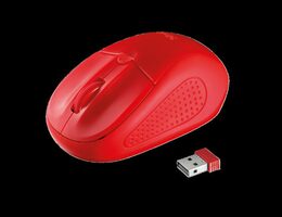 Myš Trust Primo Wireless / optická / 4 tlačítka / 1600dpi - červená (20787)