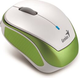 Myš Genius Micro Traveler 9000R V3 / optická / 3 tlačítka / 1200dpi - bílá/zelená