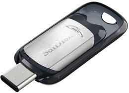 Flash USB Sandisk Ultra 64GB USB-C - černý/stříbrný