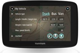 Navigace TomTom GO Professional 6250 EU, LIFETIME mapy