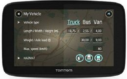 Navigace TomTom GO Professional 6250 EU, LIFETIME mapy