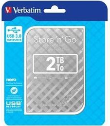 HDD ext. 2,5" Verbatim Store 'n' Go GEN2 2TB, USB 3.0 - stříbrný