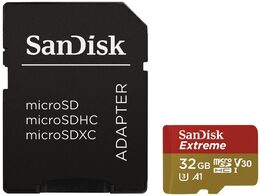 Paměťová karta Sandisk Micro SDHC Extreme 32GB UHS-I U1 (100R/60W) + adaptér