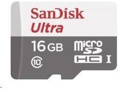 Paměťová karta Sandisk Micro SDHC Ultra 16GB UHS-I U1 (48R/48W)