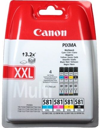 Inkoustová náplň Canon CLI-581XXL PB, 9140 stran - foto modrá
