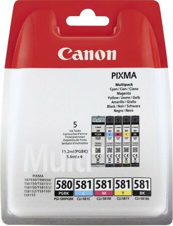 Inkoustová náplň Canon CLI-581 C, 250 stran - azurová