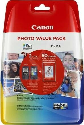 Inkoustová náplň Canon PG-540XL/CL-541XL PHOTO VALUE Pack, 1000 stran, CMYK originální