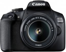 Zrcadlovka Canon EOS 2000D + 18-135 IS STM