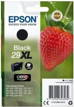 Inkoustová náplň Epson 29XL, 470 stran - černá