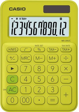 Kalkulačka Casio MS 20 UC GN - zelená