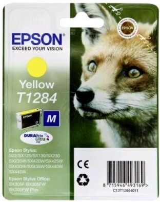 Inkoustová náplň Epson T1284, 3,5 ml - žlutá