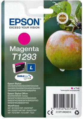 Inkoustová náplň Epson T1293, 7 ml - purpurová