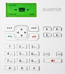 Domácí telefon Aligator T100 (stolní) - černý