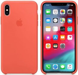 Kryt na mobil Apple Silicone Case na iPhone Xs Max - nektarinkový