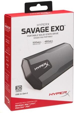 SSD externí Kingston Savage EXO 480GB - černý