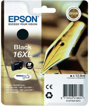 Inkoustová náplň Epson 16XL, 500 stran - černá