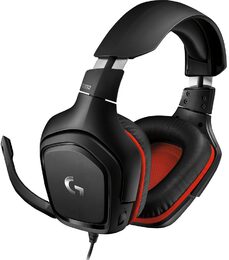 Headset Logitech Gaming G332 - černý/červený