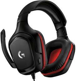 Headset Logitech Gaming G332 - černý/červený