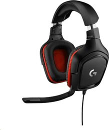 Headset Logitech Gaming G332 - černý/červený
