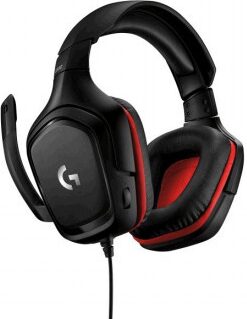 Headset Logitech Gaming G332 - černý/červený