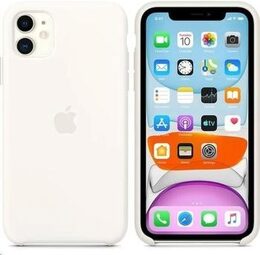 Kryt na mobil Apple Silicone Case pro iPhone 11 - bílý