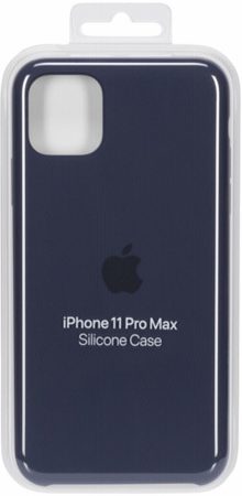 Kryt na mobil Apple Silicone Case pro iPhone 11 Pro Max - půlnočně modrý