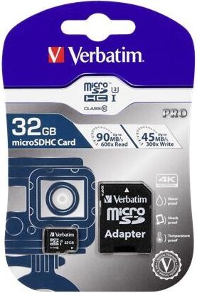 VERBATIM PRO 47041 microSDHC 32GB cl10